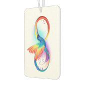 Rainbow Hummingbird mit dem Symbol Unendlichkeit Autolufterfrischer (Links)