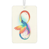 Rainbow Hummingbird mit dem Symbol Unendlichkeit Autolufterfrischer (Rückseite)