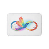 Rainbow Hummingbird mit dem Symbol Unendlichkeit Badematte (Vorderseite)