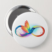 Rainbow Hummingbird mit dem Symbol Unendlichkeit Button (Vorne & Hinten)