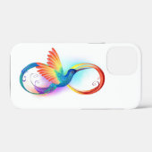 Rainbow Hummingbird mit dem Symbol Unendlichkeit Case-Mate iPhone Hülle (Rückseite (Horizontal))