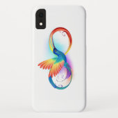 Rainbow Hummingbird mit dem Symbol Unendlichkeit Case-Mate iPhone Hülle (Rückseite)