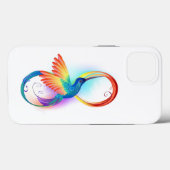 Rainbow Hummingbird mit dem Symbol Unendlichkeit Case-Mate iPhone Hülle (Rückseite (Horizontal))