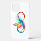 Rainbow Hummingbird mit dem Symbol Unendlichkeit Case-Mate iPhone Hülle (Rückseite)