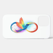 Rainbow Hummingbird mit dem Symbol Unendlichkeit Case-Mate iPhone Hülle (Rückseite (Horizontal))