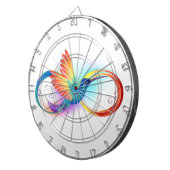 Rainbow Hummingbird mit dem Symbol Unendlichkeit Dartscheibe (Vorderseite rechts)