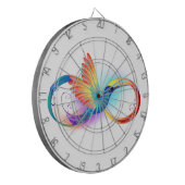 Rainbow Hummingbird mit dem Symbol Unendlichkeit Dartscheibe (Vorderseite Links)