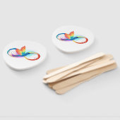 Rainbow Hummingbird mit dem Symbol Unendlichkeit Fächer (Non-assembled)