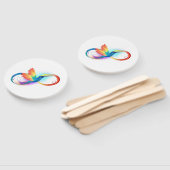 Rainbow Hummingbird mit dem Symbol Unendlichkeit Fächer (Non-assembled)