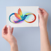 Rainbow Hummingbird mit dem Symbol Unendlichkeit Flyer (Handgriff)