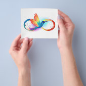 Rainbow Hummingbird mit dem Symbol Unendlichkeit Flyer (Gruppe)