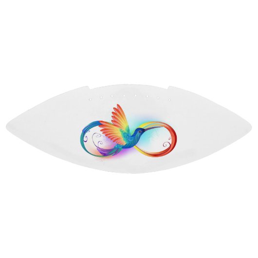 Rainbow Hummingbird mit dem Symbol Unendlichkeit Football (Panel)