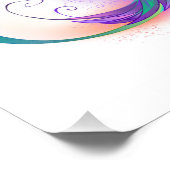 Rainbow Hummingbird mit dem Symbol Unendlichkeit Fotodruck (Ecke)