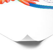 Rainbow Hummingbird mit dem Symbol Unendlichkeit Fotodruck (Ecke)