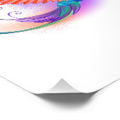 Rainbow Hummingbird mit dem Symbol Unendlichkeit Fotodruck (Ecke)