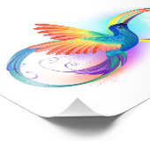 Rainbow Hummingbird mit dem Symbol Unendlichkeit Fotodruck (Ecke)