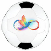 Rainbow Hummingbird mit dem Symbol Unendlichkeit Fußball (Vorderseite)