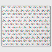 Rainbow Hummingbird mit dem Symbol Unendlichkeit Geschenkpapier (Flach)