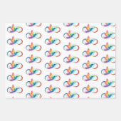 Rainbow Hummingbird mit dem Symbol Unendlichkeit Geschenkpapier Set (Vorderseite 3)