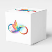 Rainbow Hummingbird mit dem Symbol Unendlichkeit Geschenkschachtel (Vorderseite)