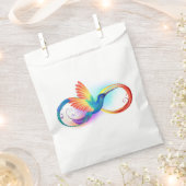 Rainbow Hummingbird mit dem Symbol Unendlichkeit Geschenktütchen (Ausgeschnitten)