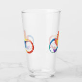 Rainbow Hummingbird mit dem Symbol Unendlichkeit Glas (Links)