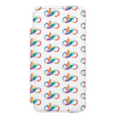 Rainbow Hummingbird mit dem Symbol Unendlichkeit Incipio iPhone Geldbeutel-Hülle (Folio Vorderseite)