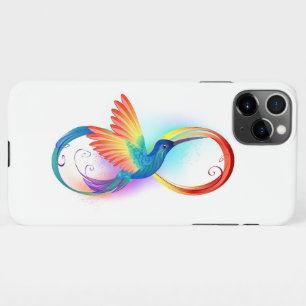 Rainbow Hummingbird mit dem Symbol Unendlichkeit iPhone 11Pro Max Hülle