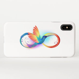 Rainbow Hummingbird mit dem Symbol Unendlichkeit iPhone Hülle