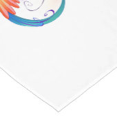 Rainbow Hummingbird mit dem Symbol Unendlichkeit Kurzer Tischläufer (Ecke)