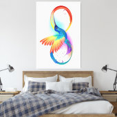 Rainbow Hummingbird mit dem Symbol Unendlichkeit Leinwanddruck (Insitu (Schlafzimmer))