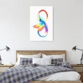 Rainbow Hummingbird mit dem Symbol Unendlichkeit Leinwanddruck (Insitu (Schlafzimmer))
