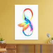 Rainbow Hummingbird mit dem Symbol Unendlichkeit Leinwanddruck (Insitu (Wohnzimmer))