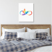 Rainbow Hummingbird mit dem Symbol Unendlichkeit Leinwanddruck (Insitu (Schlafzimmer))