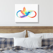 Rainbow Hummingbird mit dem Symbol Unendlichkeit Leinwanddruck (Insitu (Schlafzimmer))