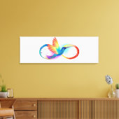 Rainbow Hummingbird mit dem Symbol Unendlichkeit Leinwanddruck (Insitu (Wohnzimmer))