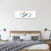 Rainbow Hummingbird mit dem Symbol Unendlichkeit Leinwanddruck (Insitu (Schlafzimmer))