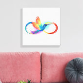 Rainbow Hummingbird mit dem Symbol Unendlichkeit Leinwanddruck (Insitu (Wohnzimmer))