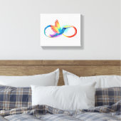 Rainbow Hummingbird mit dem Symbol Unendlichkeit Leinwanddruck (Insitu (Schlafzimmer))