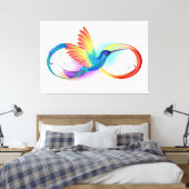 Rainbow Hummingbird mit dem Symbol Unendlichkeit Leinwanddruck (Insitu (Schlafzimmer))