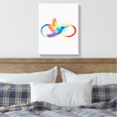 Rainbow Hummingbird mit dem Symbol Unendlichkeit Leinwanddruck (Insitu (Schlafzimmer))