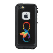 Rainbow Hummingbird mit dem Symbol Unendlichkeit LifeProof iPhone Hülle (Rückseite)