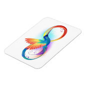 Rainbow Hummingbird mit dem Symbol Unendlichkeit Magnet (Linke Seite)