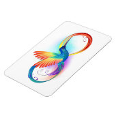 Rainbow Hummingbird mit dem Symbol Unendlichkeit Magnet (Linke Seite)