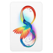 Rainbow Hummingbird mit dem Symbol Unendlichkeit Magnet (Vertikal)