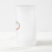 Rainbow Hummingbird mit dem Symbol Unendlichkeit Mattglas Bierglas (Mittel)