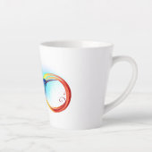 Rainbow Hummingbird mit dem Symbol Unendlichkeit Milchtasse (Rechts)