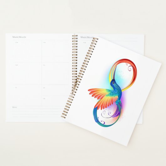 Rainbow Hummingbird mit dem Symbol Unendlichkeit Planer (Anzeige)