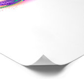 Rainbow Hummingbird mit dem Symbol Unendlichkeit Poster (Ecke)