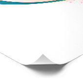Rainbow Hummingbird mit dem Symbol Unendlichkeit Poster (Ecke)